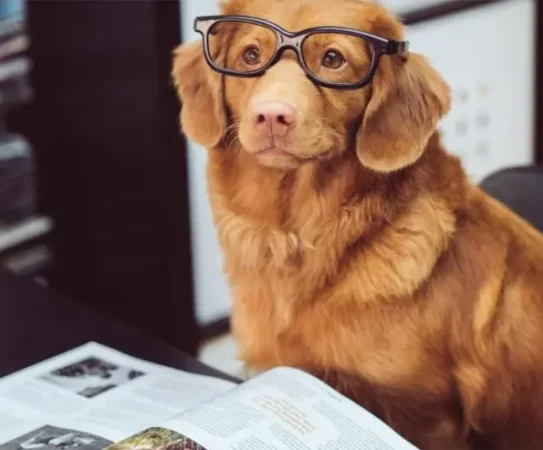 Dog With Glasses